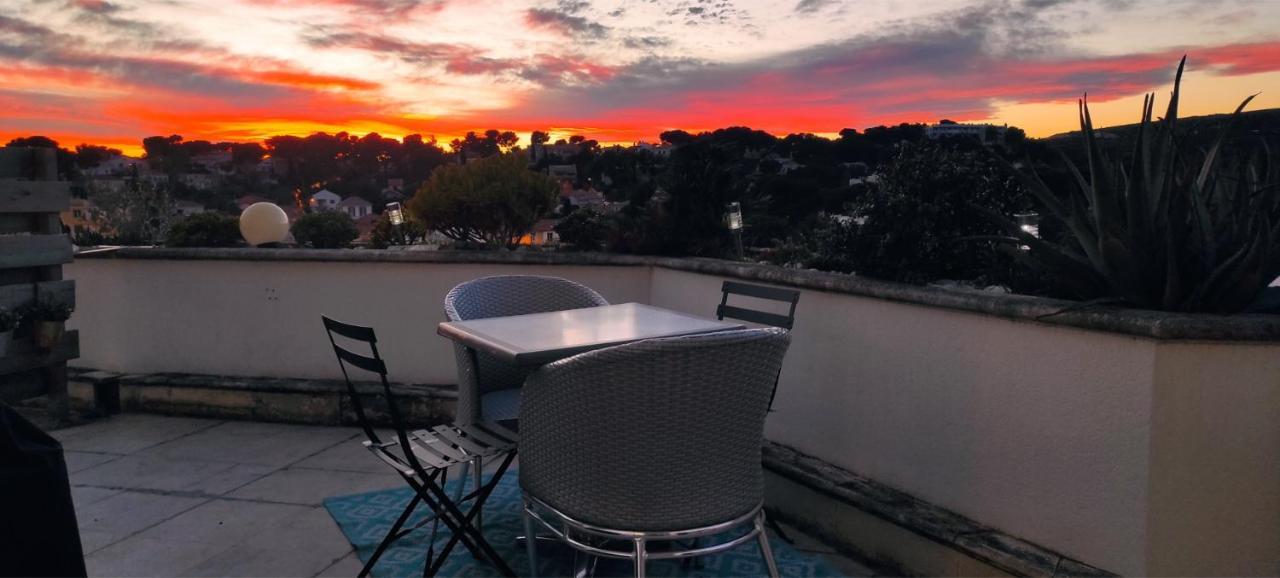 Grand Studio Terrasse De Standing, Pleine Vue Village Et Mer Carry-le-Rouet Ngoại thất bức ảnh
